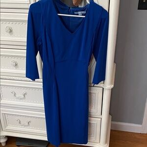 ANTONIO MELANI Cobalt Blue Long Sleeve Dress